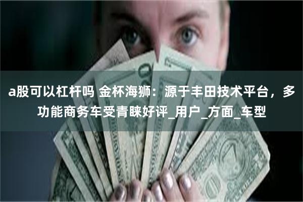a股可以杠杆吗 金杯海狮：源于丰田技术平台，多功能商务车受青睐好评_用户_方面_车型