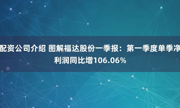 配资公司介绍 图解福达股份一季报：第一季度单季净利润同比增106.06%